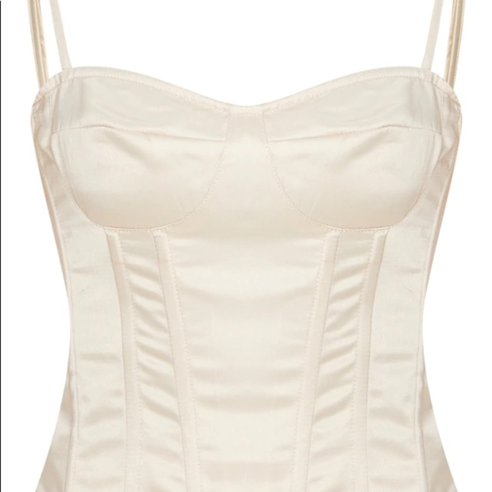 Cream Satin Corset